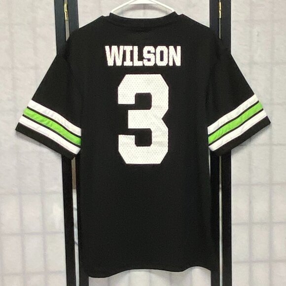 NFL Seattle Seahawks Russell Wilson #3 Jersey Tee Shirt Short Sleeve Fan Apparel - Picture 2 of 10